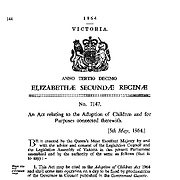The Adoption of Children Act 1964